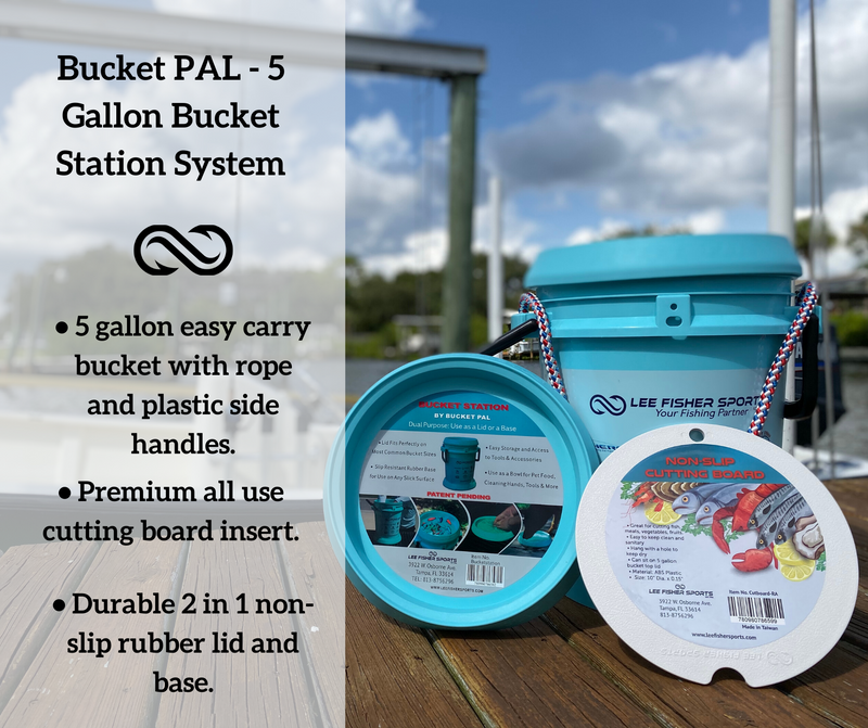 Bucket Station-Slip-Resistant rubber material uses for base pad or bucket lid.