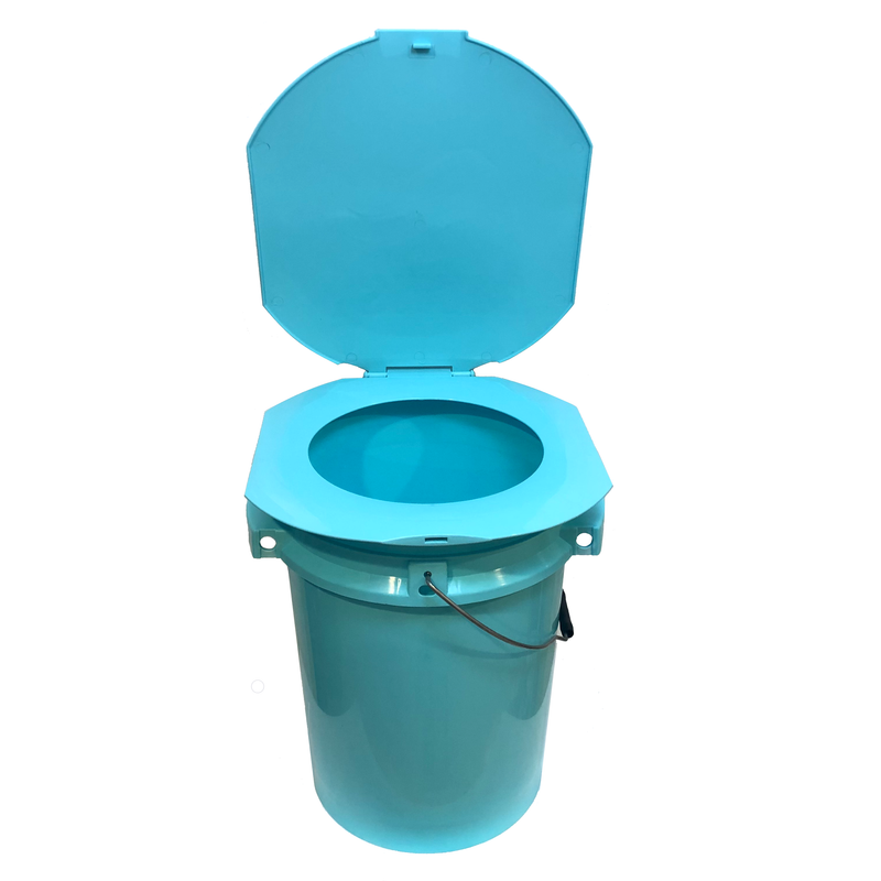 Toilet Seat Snap on Bucket-Convenience, portable, fits on 3.5 Gallon, 5 Gallon bucket. (Bucket sell separately)