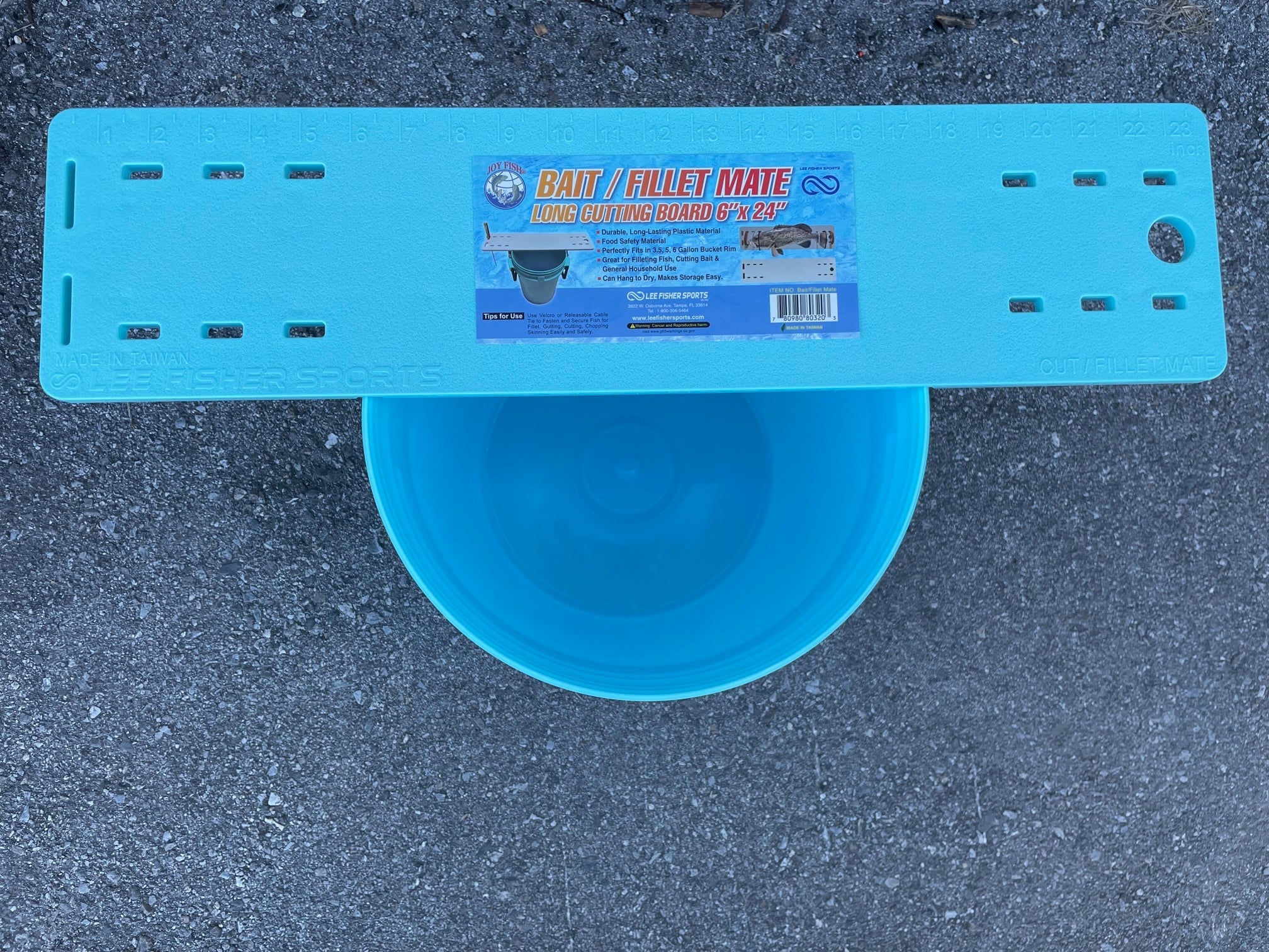 Lee Fisher Sports 5 Gallon iSmart Bucket (Rope Handle) with Essential Top  (Aqua)