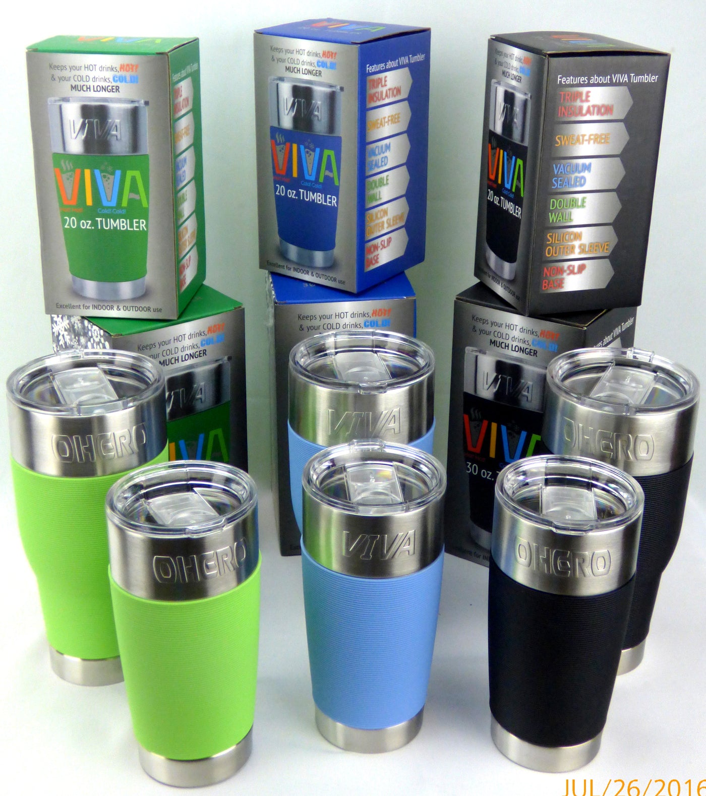 Ohero Viva 30oz Insulated Stainless Travel Tumblers