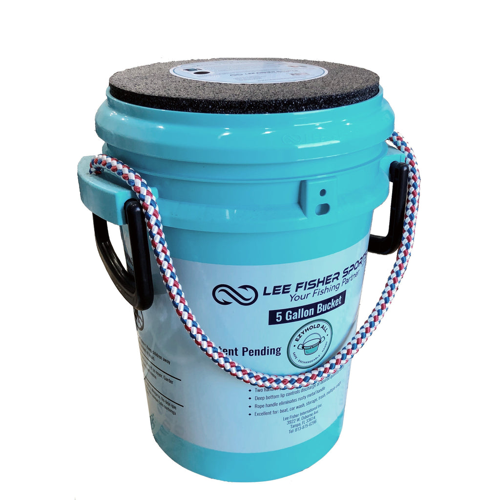 Lee Fisher Sports iSmart Padded Bucket Seat -Rope Handle, Thick Foam for Your Comfort - Logo Printed