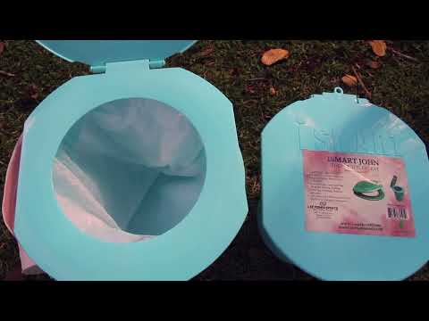 ISMART JOHN(TOILET)/PAPER & ACCESSORY HOLDER-Innovative design portable bucket toilet with paper holder